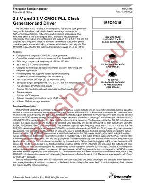 MPC9315FA datasheet  